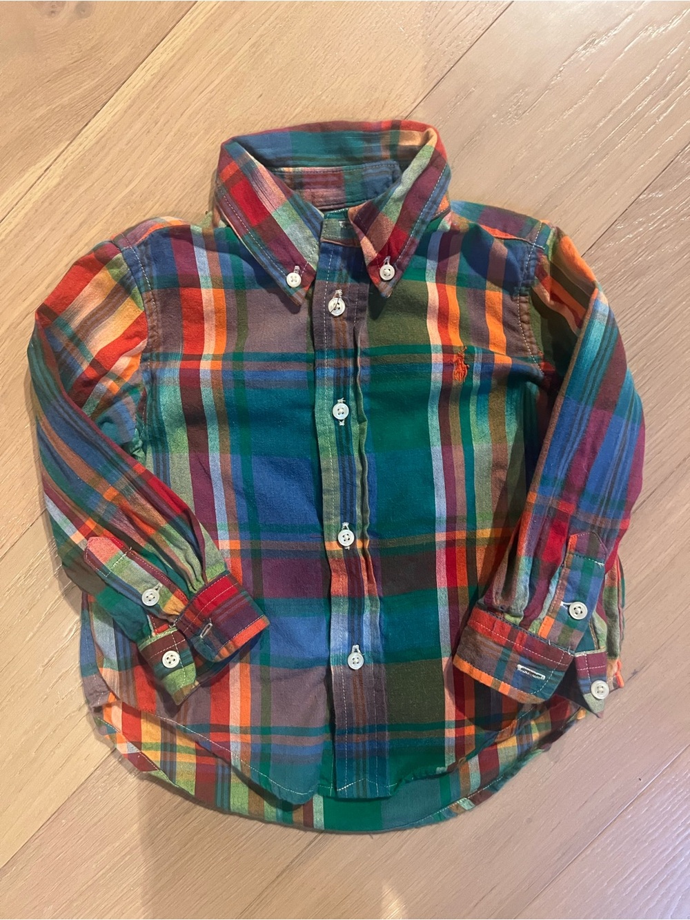 Ralph Lauren Boys Multicolor Plaid Button-Down Shirt